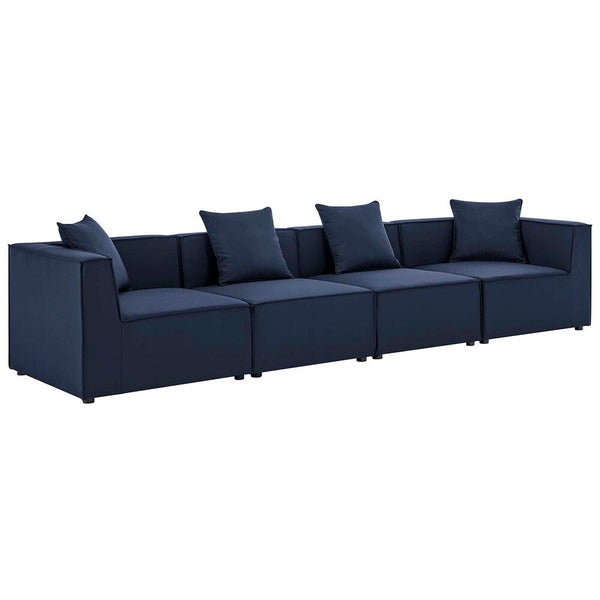 Modway Saybrook Outdoor Patio Upholstered 4-Piece Sectional Sofa - EEI-4381  1