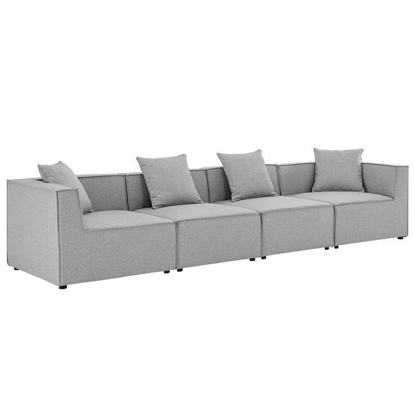 Modway Saybrook Outdoor Patio Upholstered 4-Piece Sectional Sofa - EEI-4381