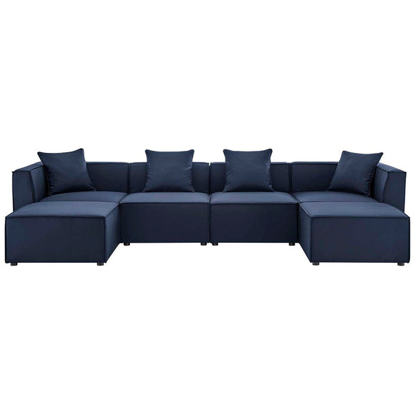 Modway Saybrook Outdoor Patio Upholstered 6-Piece Sectional Sofa - EEI-4383  1