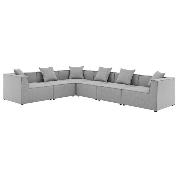 Modway Saybrook Outdoor Patio Upholstered 6-Piece Sectional Sofa - EEI-4385