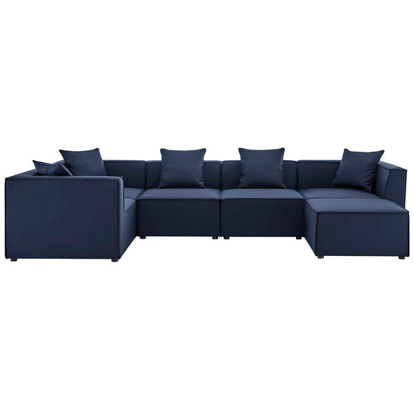 Modway Saybrook Outdoor Patio Upholstered 6-Piece Sectional Sofa - EEI-4386  1