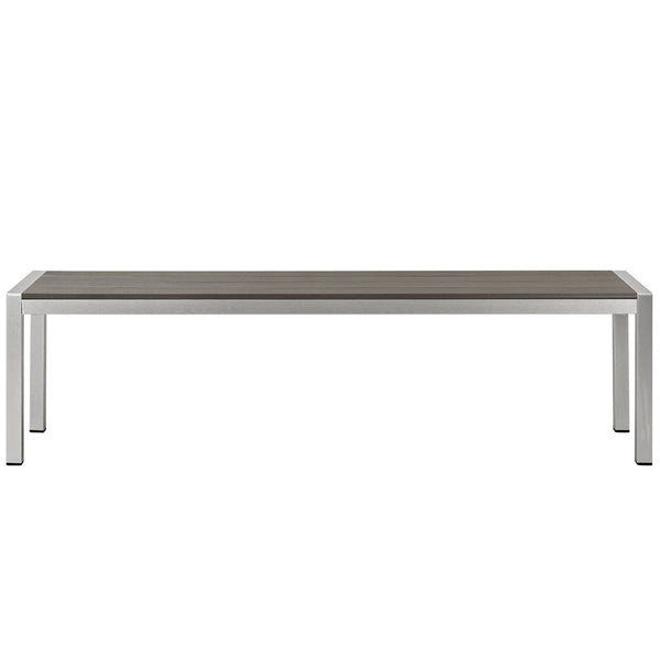 Modway Shore Outdoor Patio Aluminum Bench - EEI-2252  1