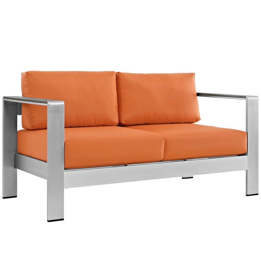 Modway Shore Outdoor Patio Aluminum Loveseat - EEI-2267  3