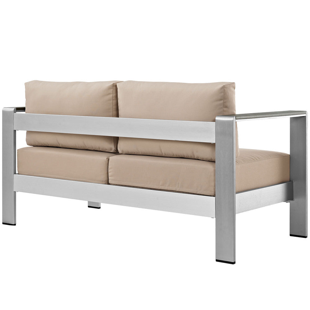 Modway Shore Outdoor Patio Aluminum Loveseat - EEI-2267  5