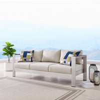 Modway Shore Outdoor Patio Aluminum Sofa - EEI-3917  10