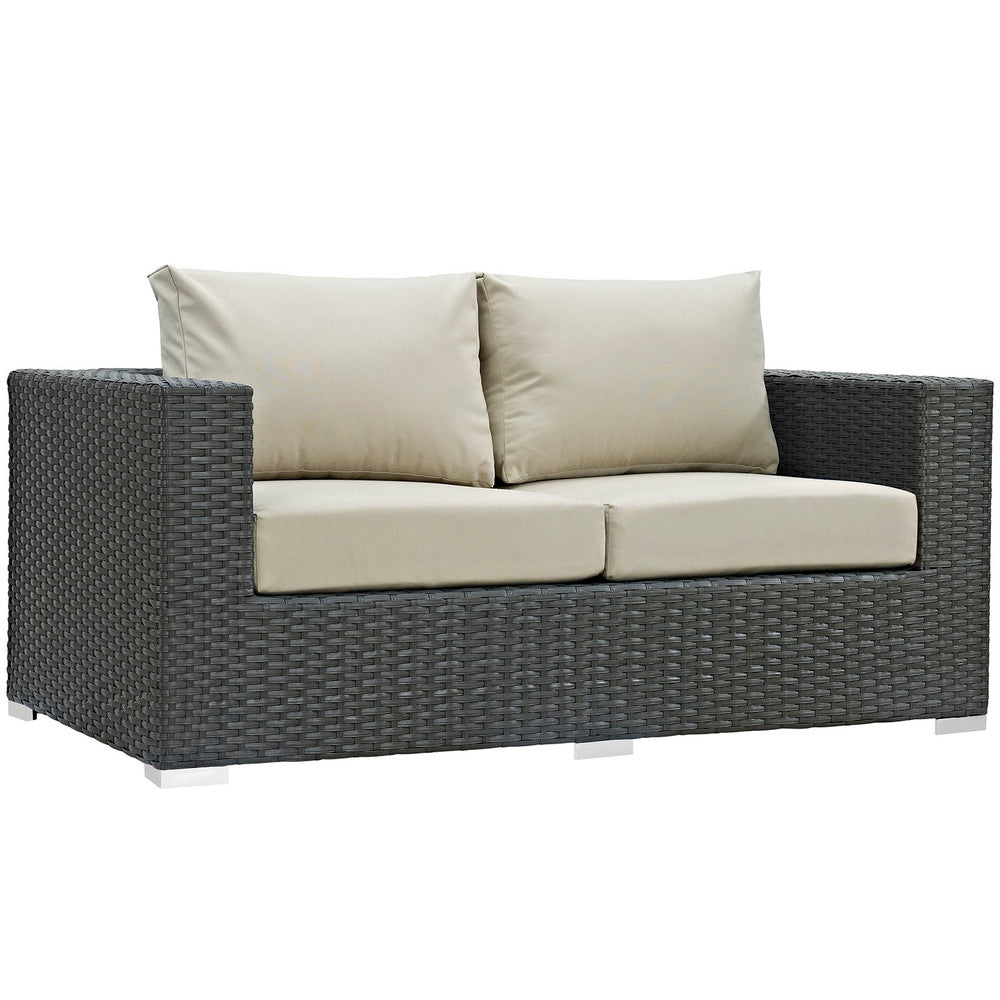 Modway Sojourn 8 Piece Outdoor Patio Sunbrella® Sectional Set - EEI-1880  6