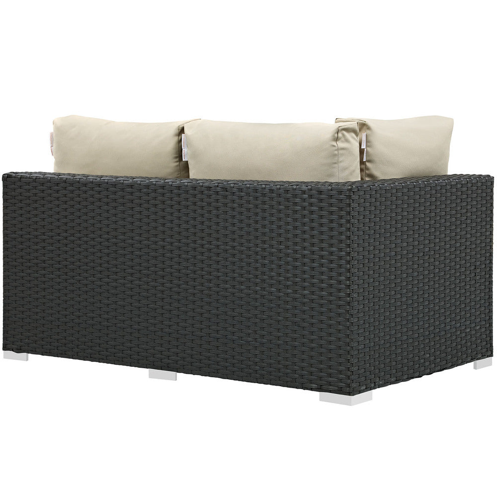 Modway Sojourn Outdoor Patio Sunbrella® Left Arm Loveseat - EEI-1858  4