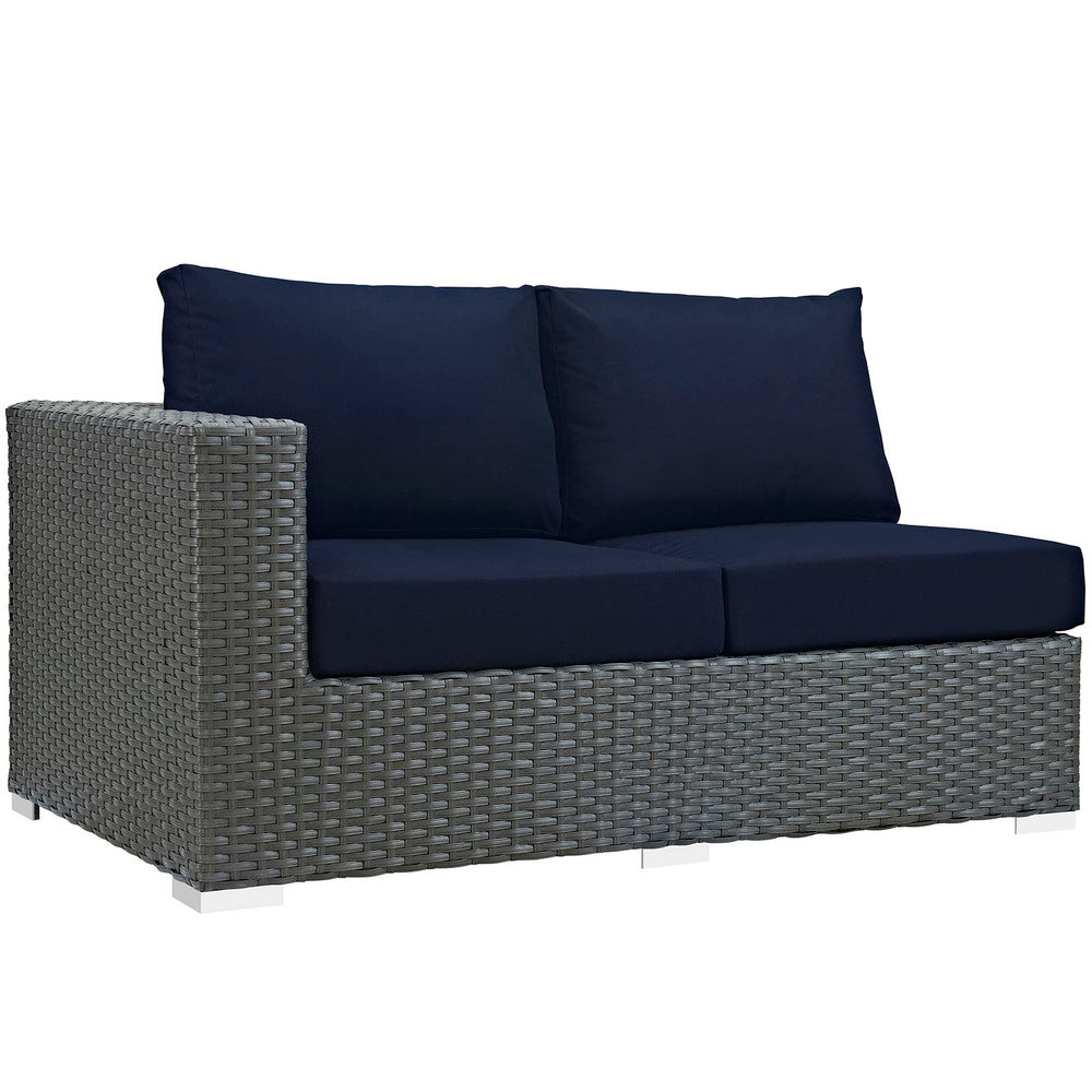 Modway Sojourn Outdoor Patio Sunbrella® Left Arm Loveseat - EEI-1858  1