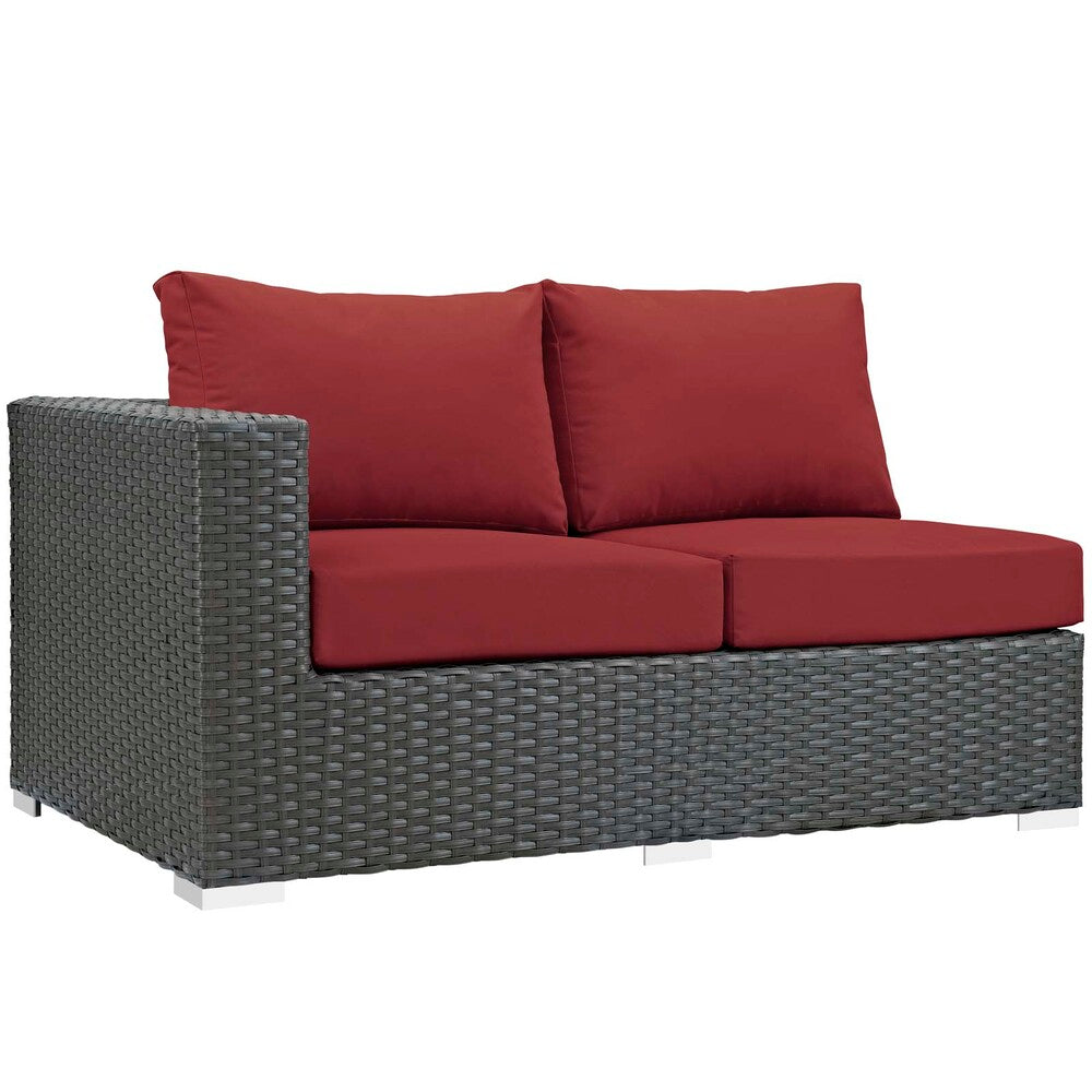 Modway Sojourn Outdoor Patio Sunbrella® Left Arm Loveseat - EEI-1858  2