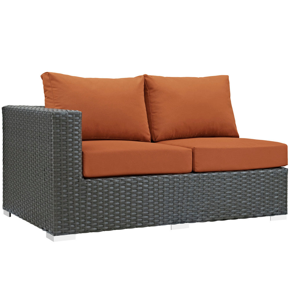 Modway Sojourn Outdoor Patio Sunbrella® Left Arm Loveseat - EEI-1858  3