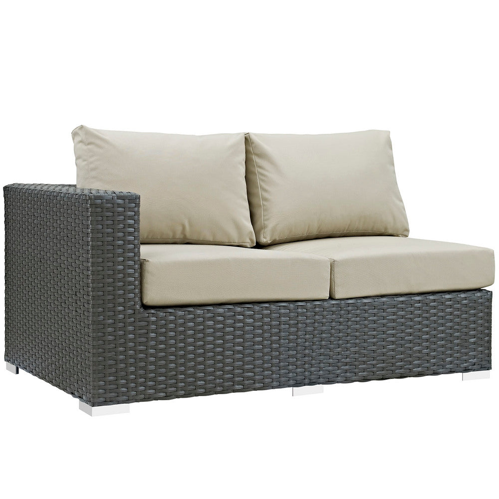 Modway Sojourn Outdoor Patio Sunbrella® Left Arm Loveseat - EEI-1858