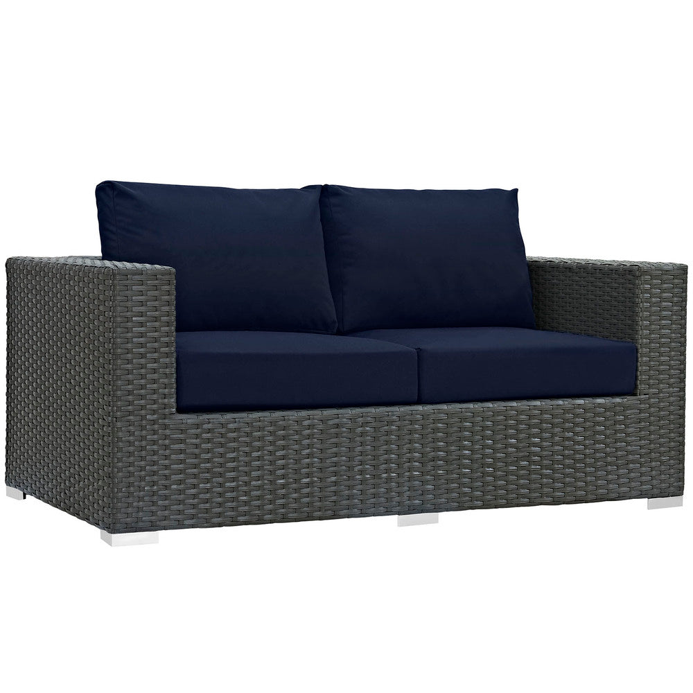 Modway Sojourn Outdoor Patio Sunbrella® Loveseat - EEI-1851  2