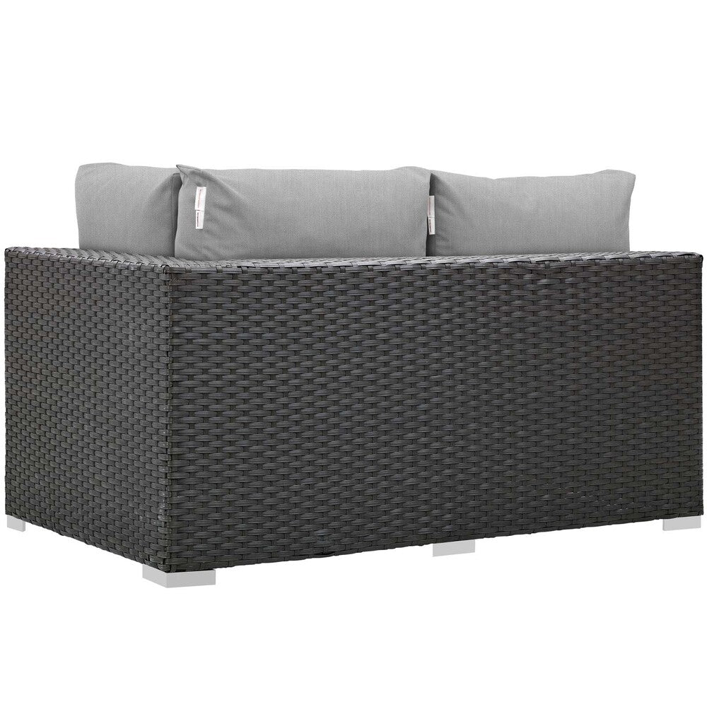 Modway Sojourn Outdoor Patio Sunbrella® Right Arm Loveseat - EEI-1857  3