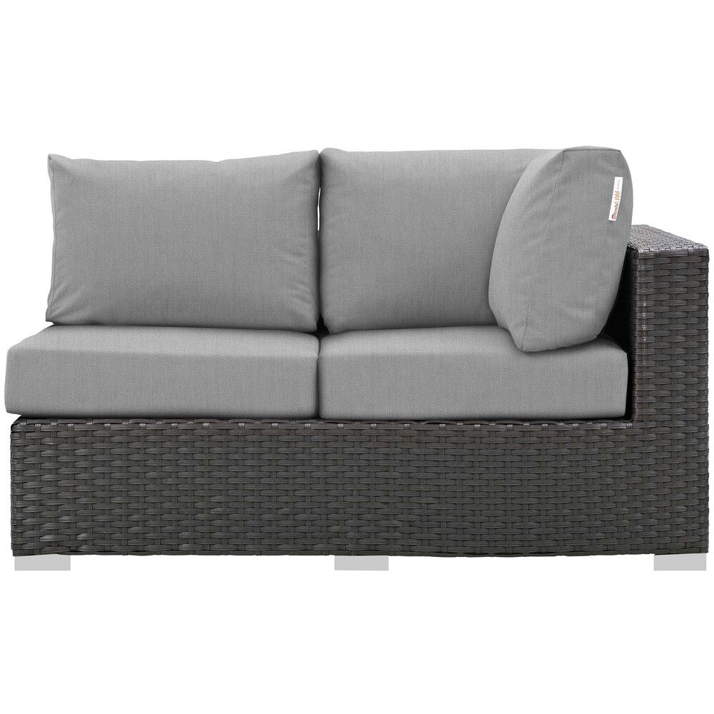 Modway Sojourn Outdoor Patio Sunbrella® Right Arm Loveseat - EEI-1857  4