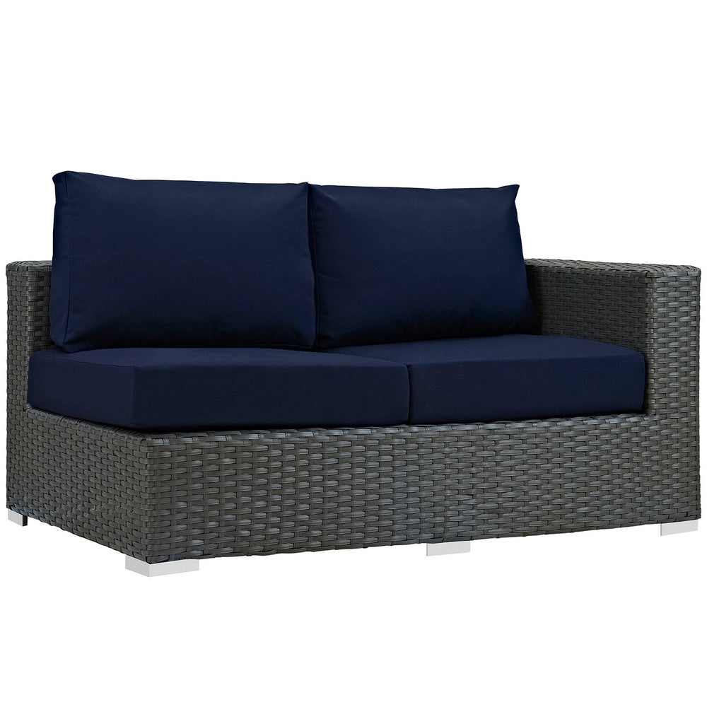 Modway Sojourn Outdoor Patio Sunbrella® Right Arm Loveseat - EEI-1857  1