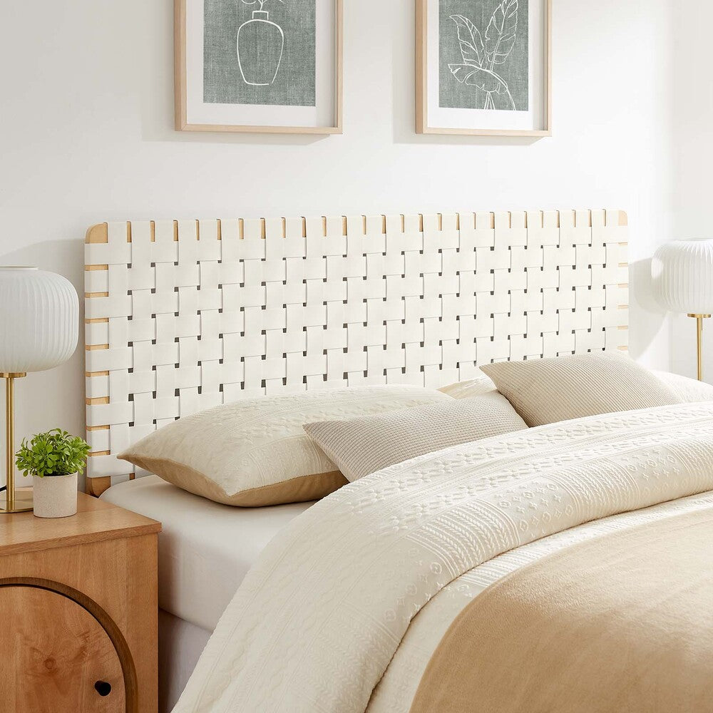 Modway Sparta Weave Queen Vegan Leather Headboard - MOD-7125  10