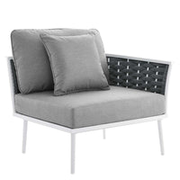 Modway Stance 7 Piece Outdoor Patio Aluminum Sectional Sofa Set - EEI-5756  8