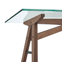 Modway Steadfast Glass Top Office Desk - EEI-4580  2