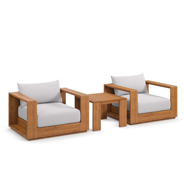 Modway Tahoe Outdoor Patio Acacia Wood 3-Piece Furniture Set - EEI-6798