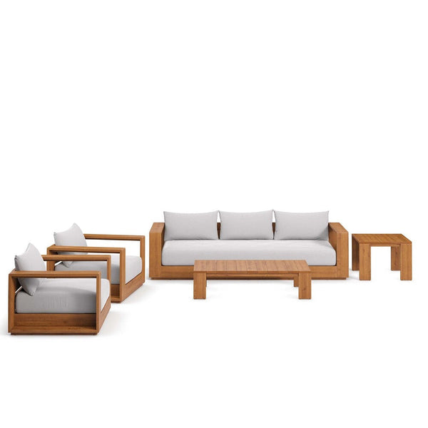 Modway Tahoe Outdoor Patio Acacia Wood 5-Piece Furniture Set - EEI-6801
