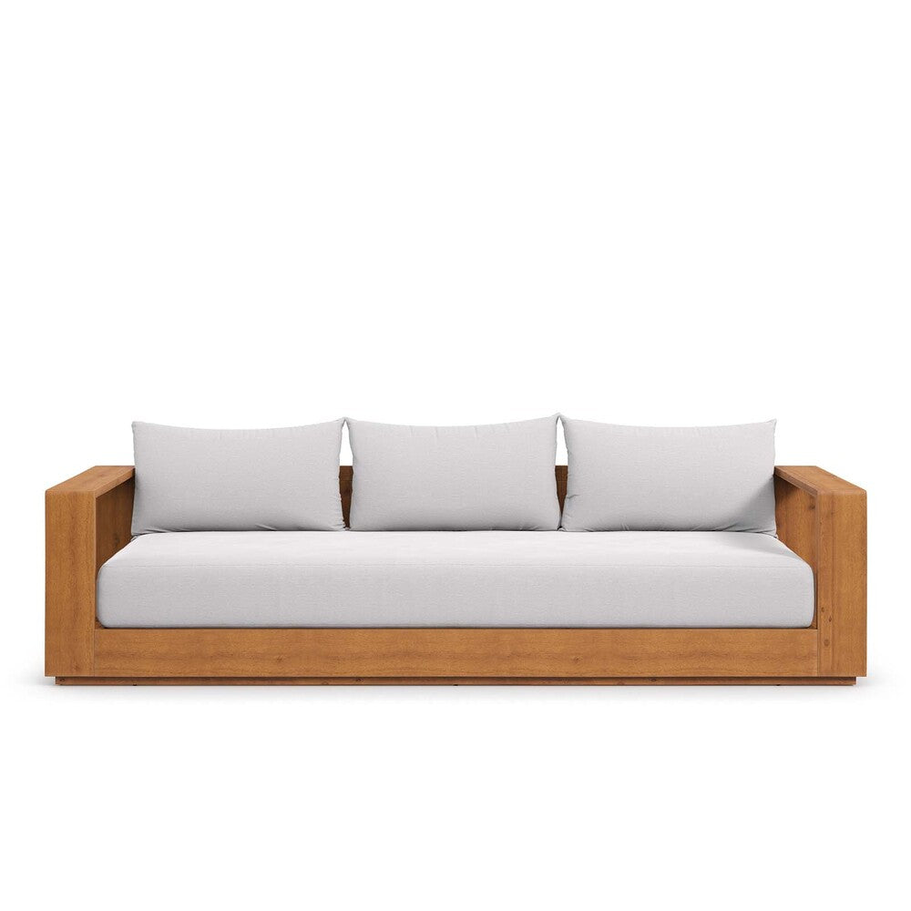 Modway Tahoe Outdoor Patio Acacia Wood Sofa - EEI-6784  3