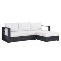 Modway Tahoe Outdoor Patio Powder-Coated Aluminum 2-Piece Right-Facing Chaise Sectional Sofa Set - EEI-6669  2