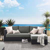 Modway Tahoe Outdoor Patio Powder-Coated Aluminum 2-Piece Right-Facing Chaise Sectional Sofa Set - EEI-6669  8