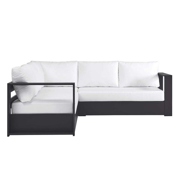 Modway Tahoe Outdoor Patio Powder-Coated Aluminum 3-Piece Sectional Sofa Set - EEI-6668  2