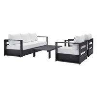 Modway Tahoe Outdoor Patio Powder-Coated Aluminum 4-Piece Set - EEI-5749  2