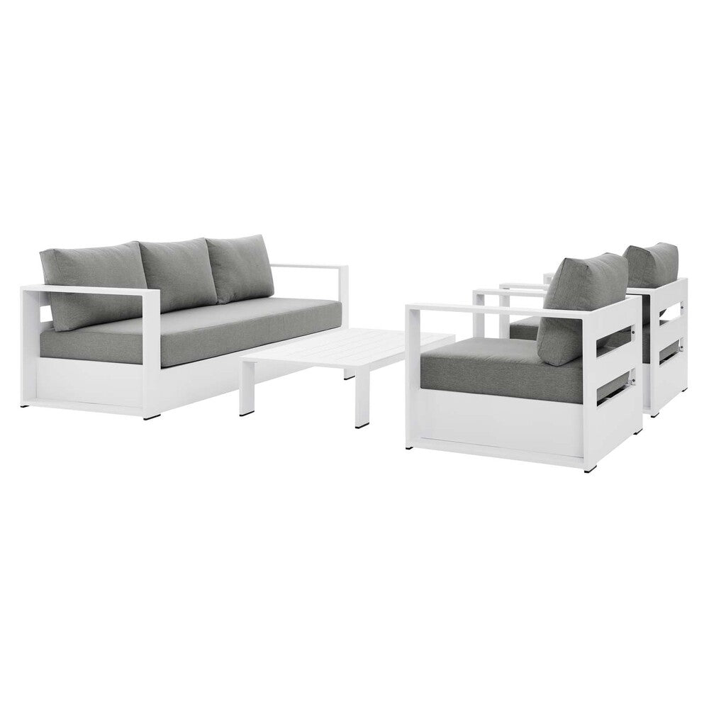 Modway Tahoe Outdoor Patio Powder-Coated Aluminum 4-Piece Set - EEI-5749  4