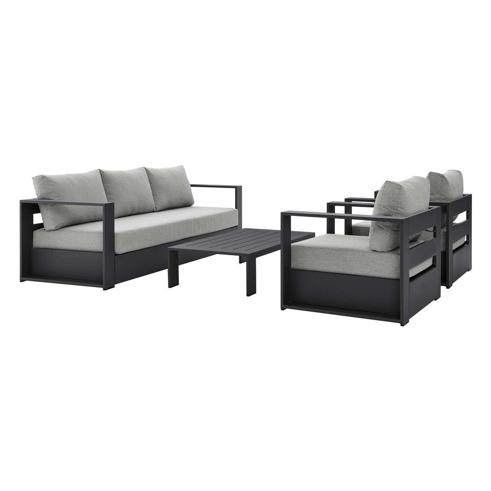 Modway Tahoe Outdoor Patio Powder-Coated Aluminum 4-Piece Set - EEI-5749  1