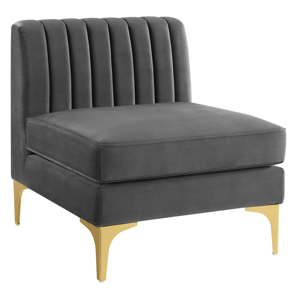 Modway Triumph Channel Tufted Performance Velvet 3-Seater Sofa - EEI-4347  7