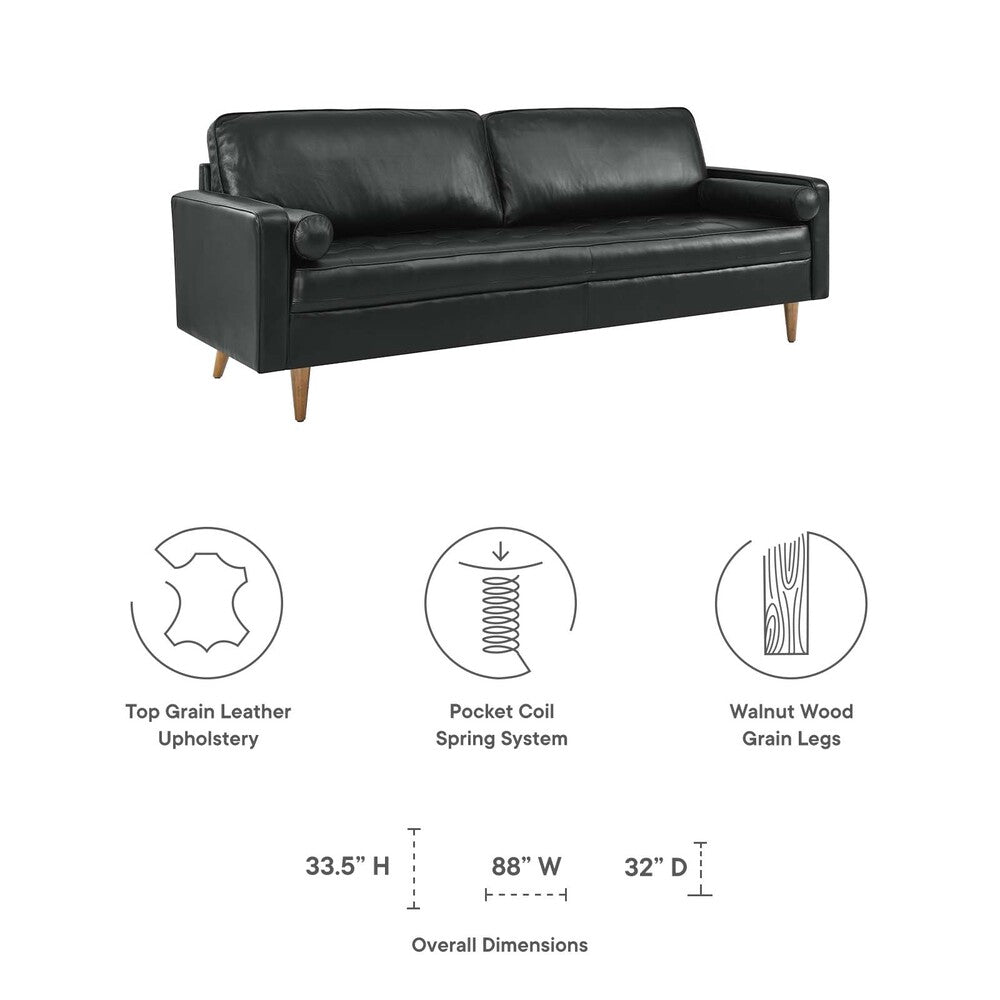 Modway Valour 88" Leather Sofa - EEI-5871  6