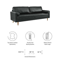 Modway Valour 88" Leather Sofa - EEI-5871  6