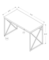 24" Brown and Black Computer Desk