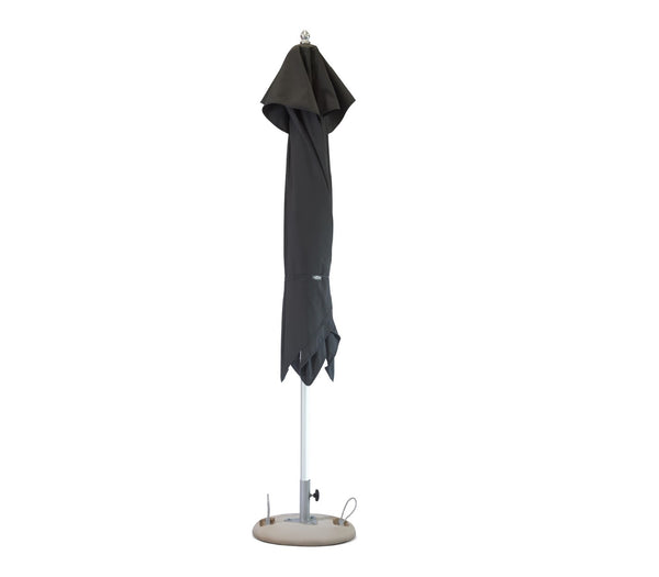 13' Black Polyester Round Market Patio Umbrella